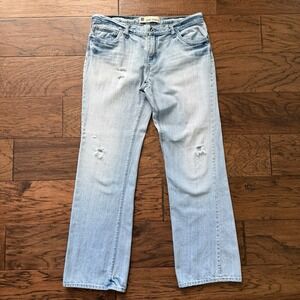 Vintage Gap Jeans Distressed 100%‎ Cotton Denim Boyfriend Y2K Utility Size 12